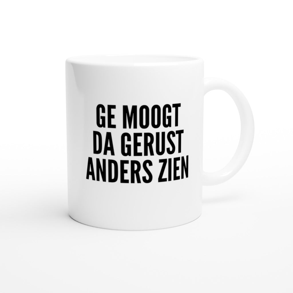 Mok voor koffie/thee - grof gebekt - ge moogt da gerust anders zien - LaLaLou