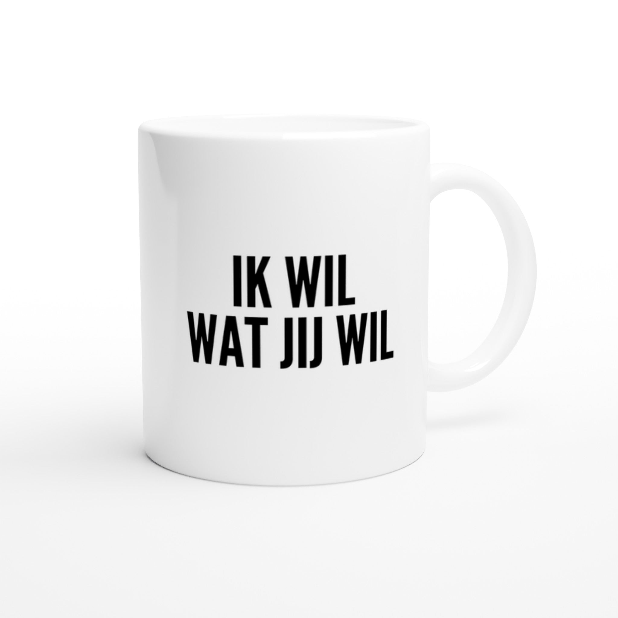 Mok voor koffie/thee - grof gebekt - ik wil wat jij wil - LaLaLou