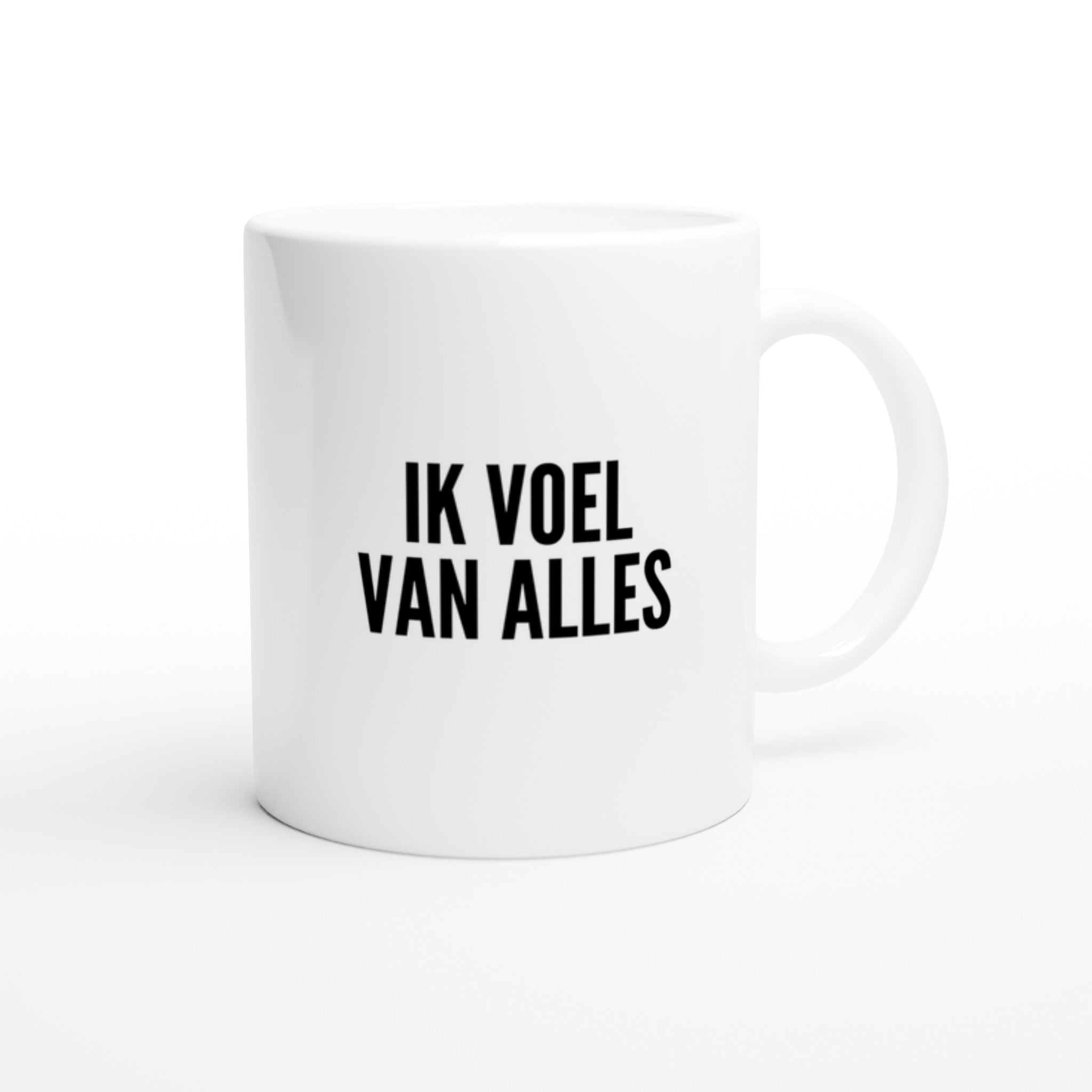 Mok voor koffie/thee - grof gebekt - ik voel van alles - LaLaLou