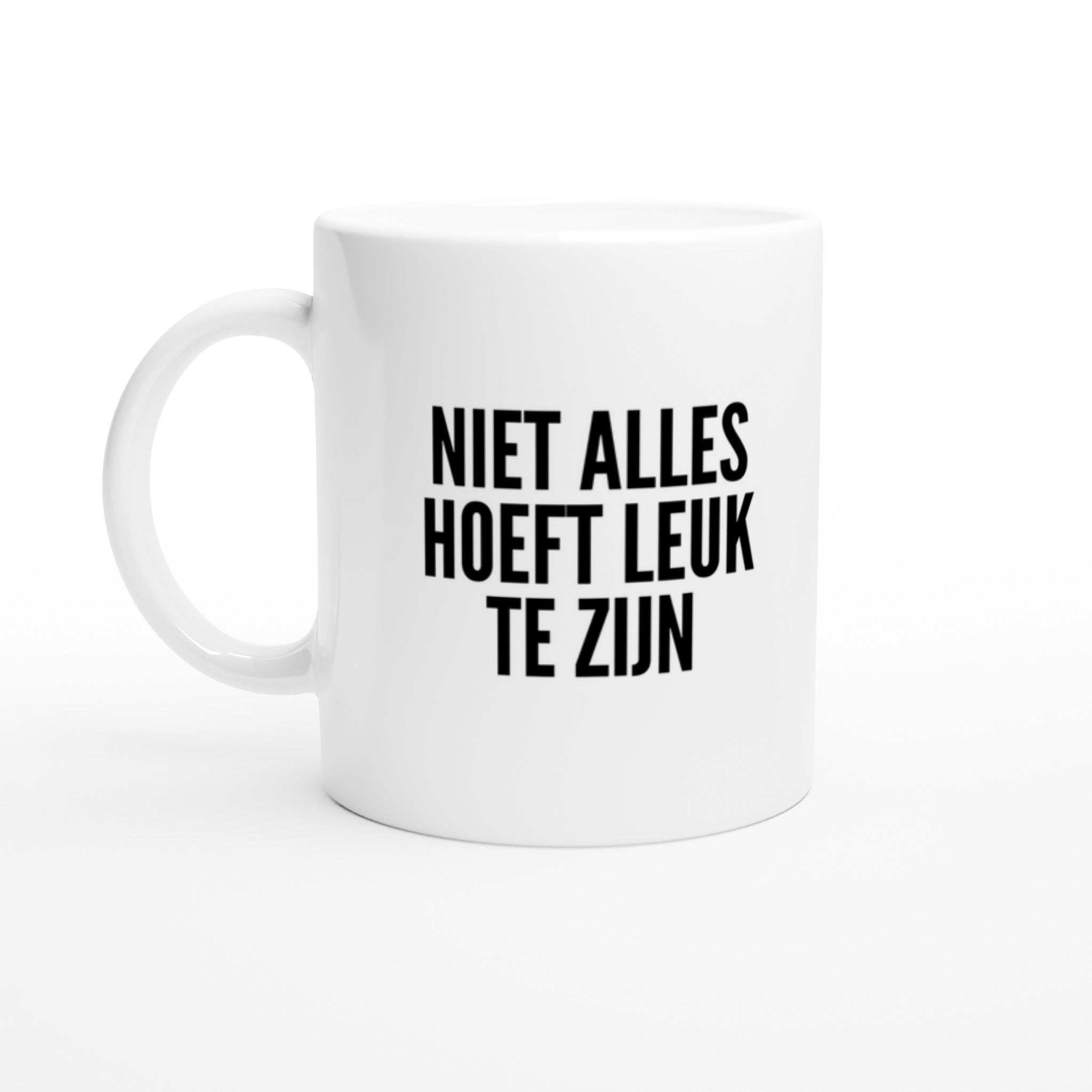 Mok voor koffie/thee - grof gebekt - niet alles hoeft leuk te zijn - LaLaLou