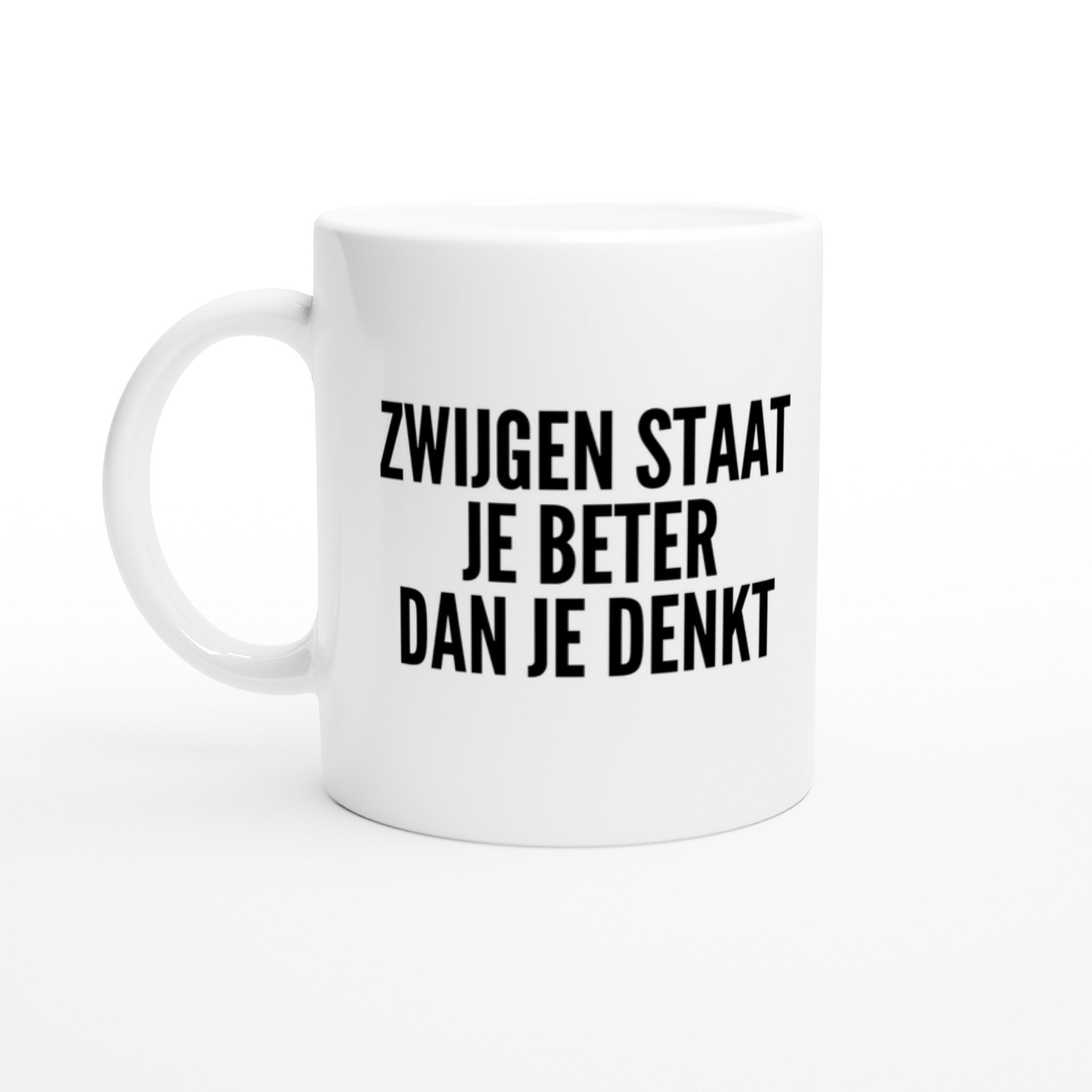 Mok voor koffie/thee - grof gebekt - zwijgen staat je beter dan je denkt - LaLaLou