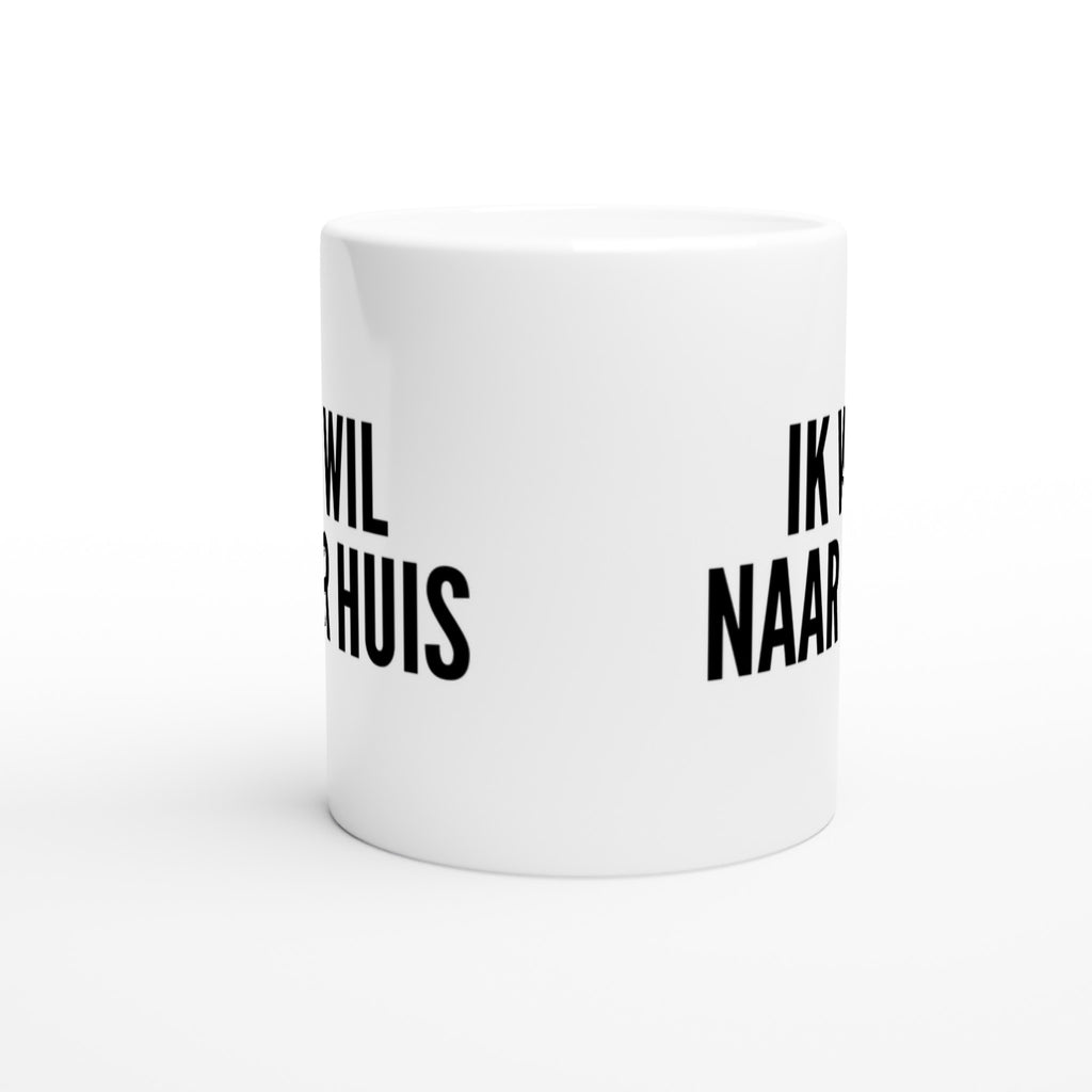 Mok voor koffie/thee - NL - grof gebekt - Ik wil naar huis - LaLaLou