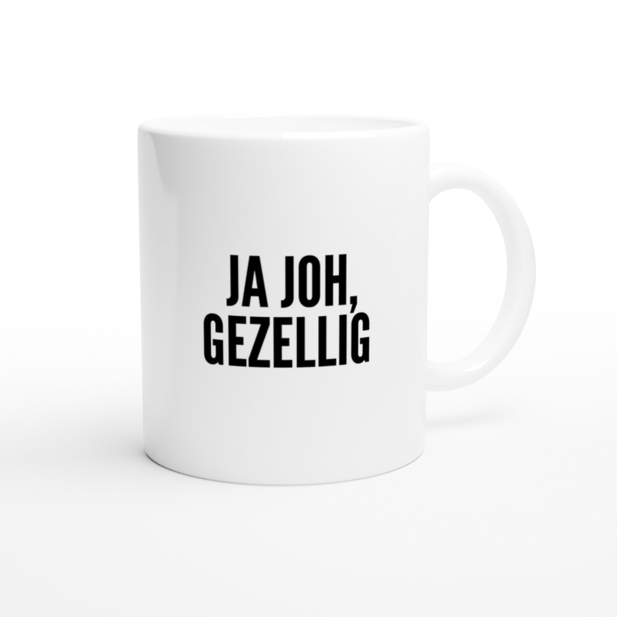Mok voor koffie/thee - grof gebekt - ja joh, gezellig - LaLaLou