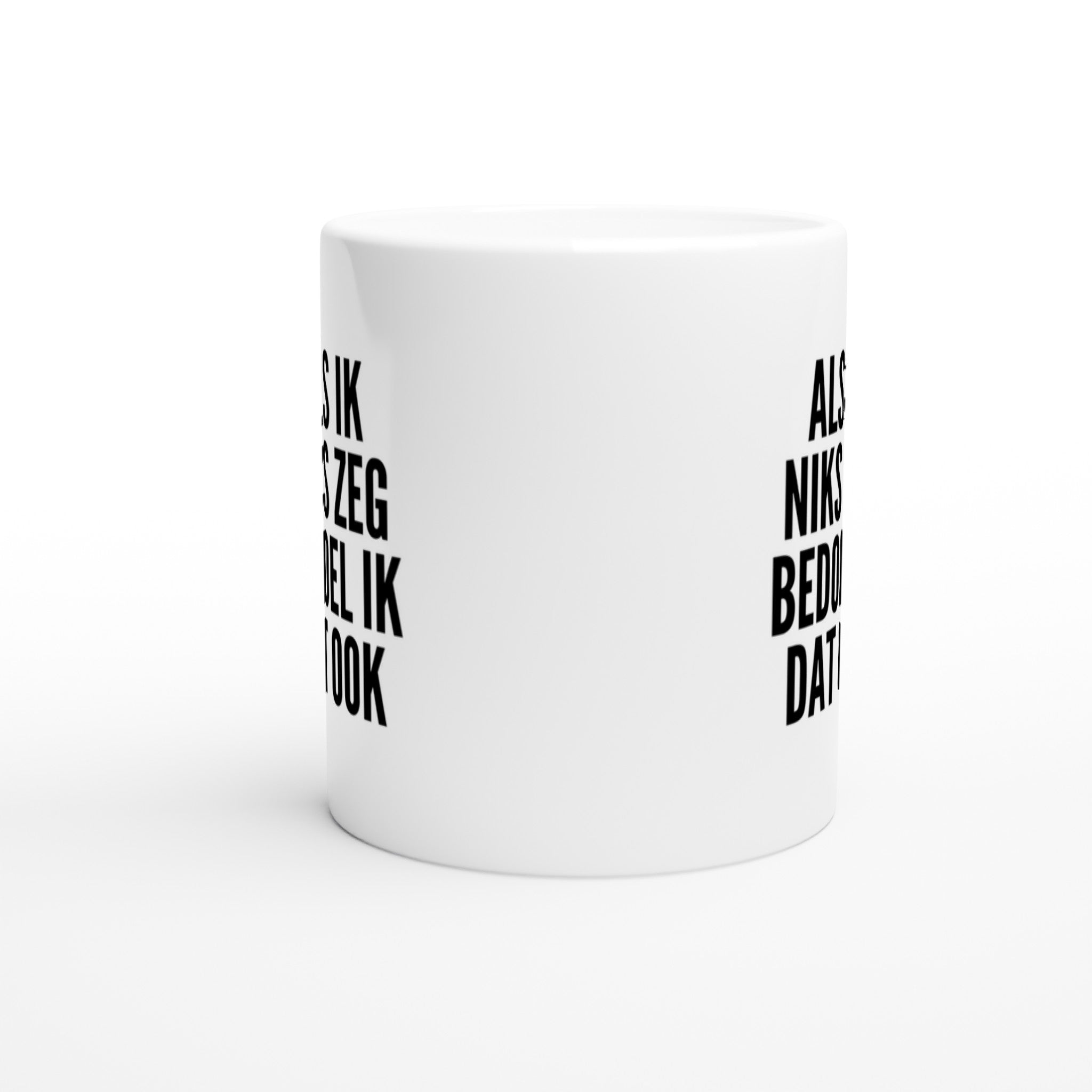 Mok voor koffie/thee - grof gebekt - als ik niks zeg bedoel ik dat ook - LaLaLou