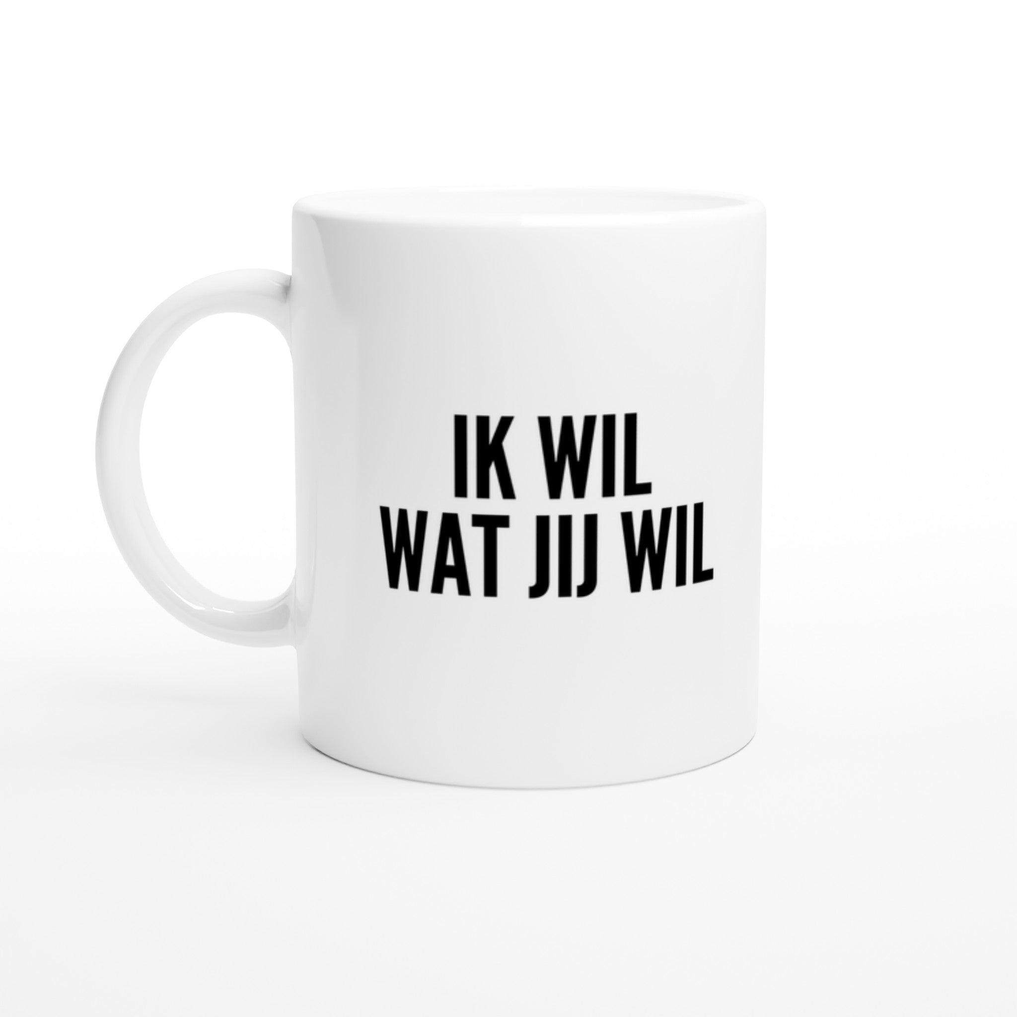 Mok voor koffie/thee - grof gebekt - ik wil wat jij wil - LaLaLou