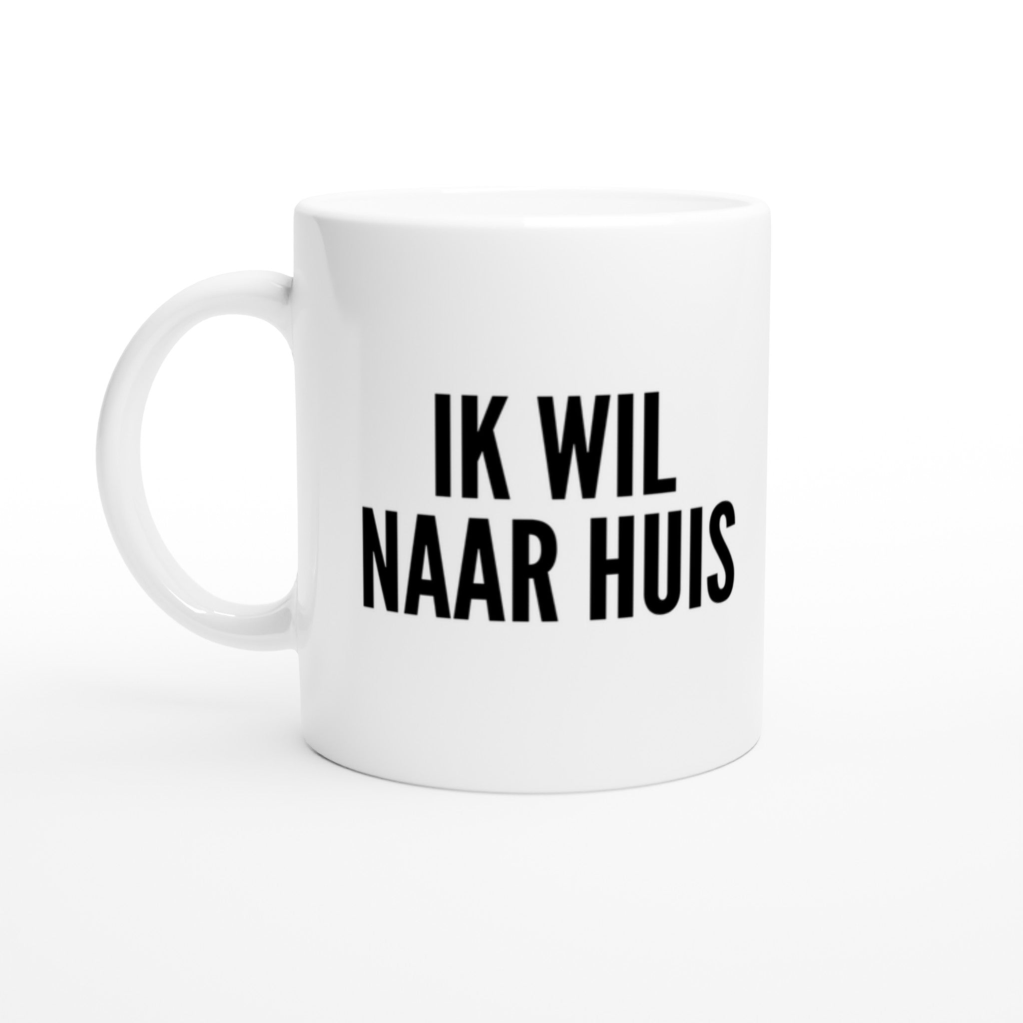 Mok voor koffie/thee - NL - grof gebekt - Ik wil naar huis - LaLaLou