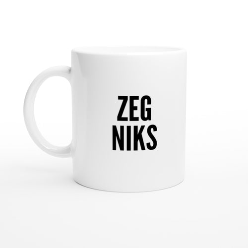 Mok voor koffie/thee - grof gebekt - zeg niks - LaLaLou