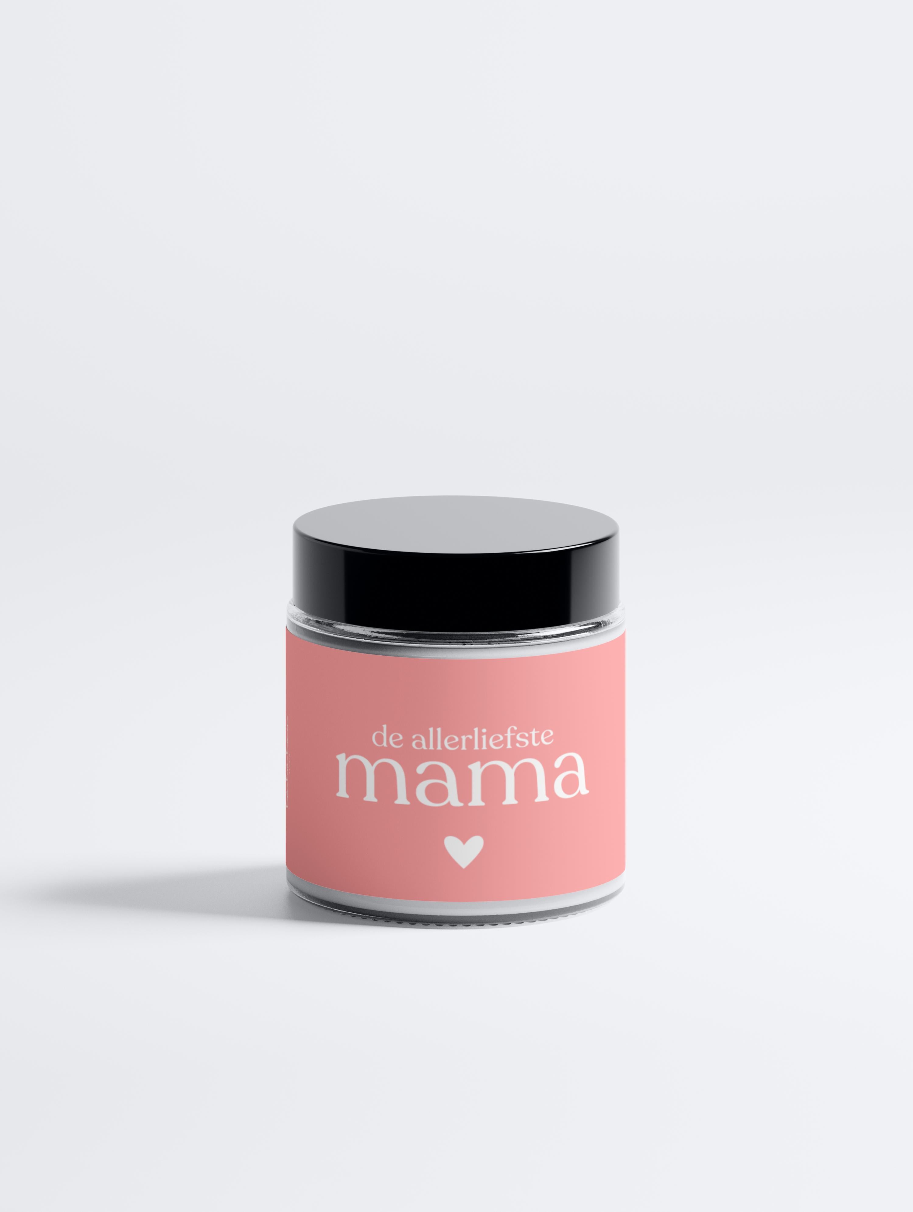 Kaars in natuurlijke sojawas - De allerliefste mama