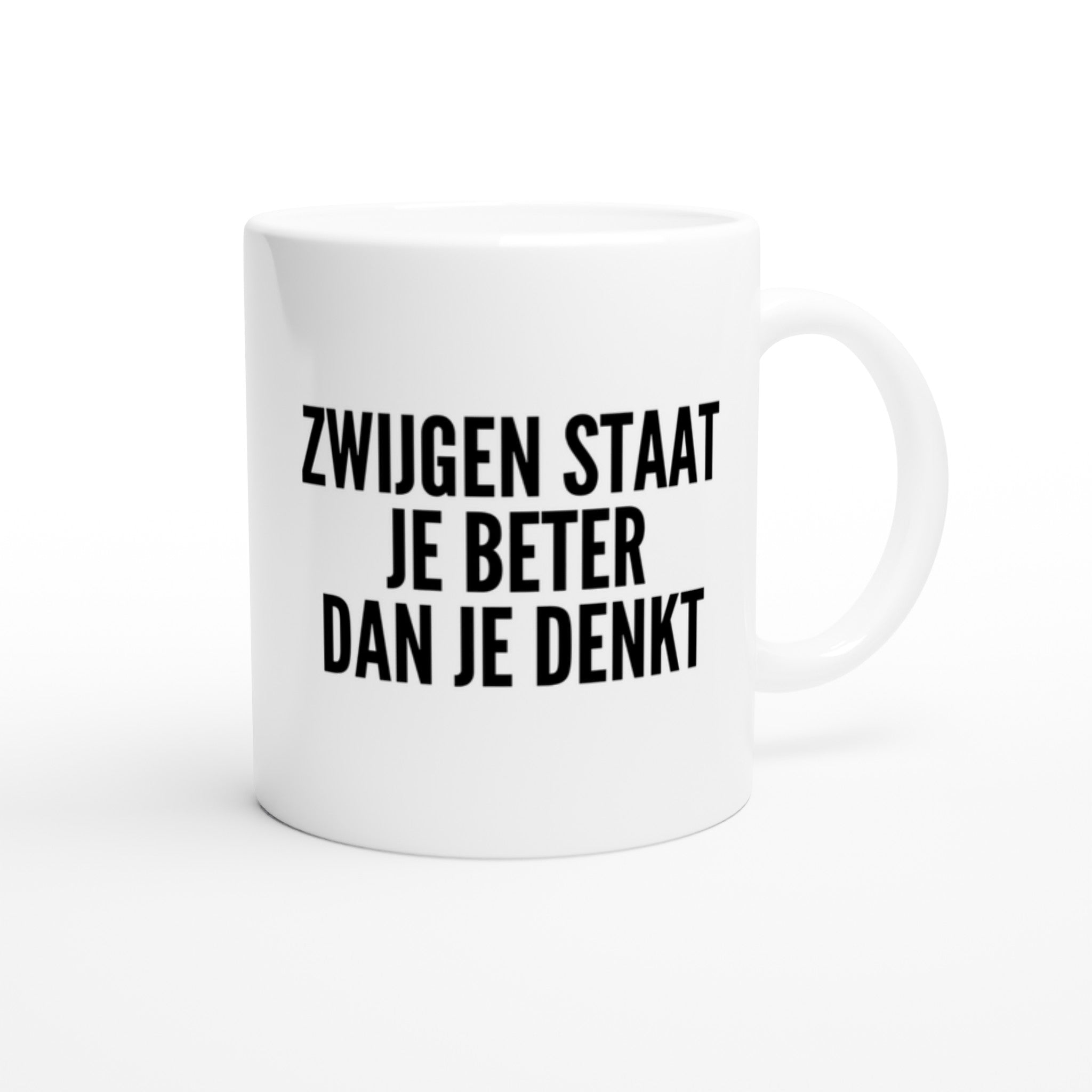 Mok voor koffie/thee - grof gebekt - zwijgen staat je beter dan je denkt - LaLaLou