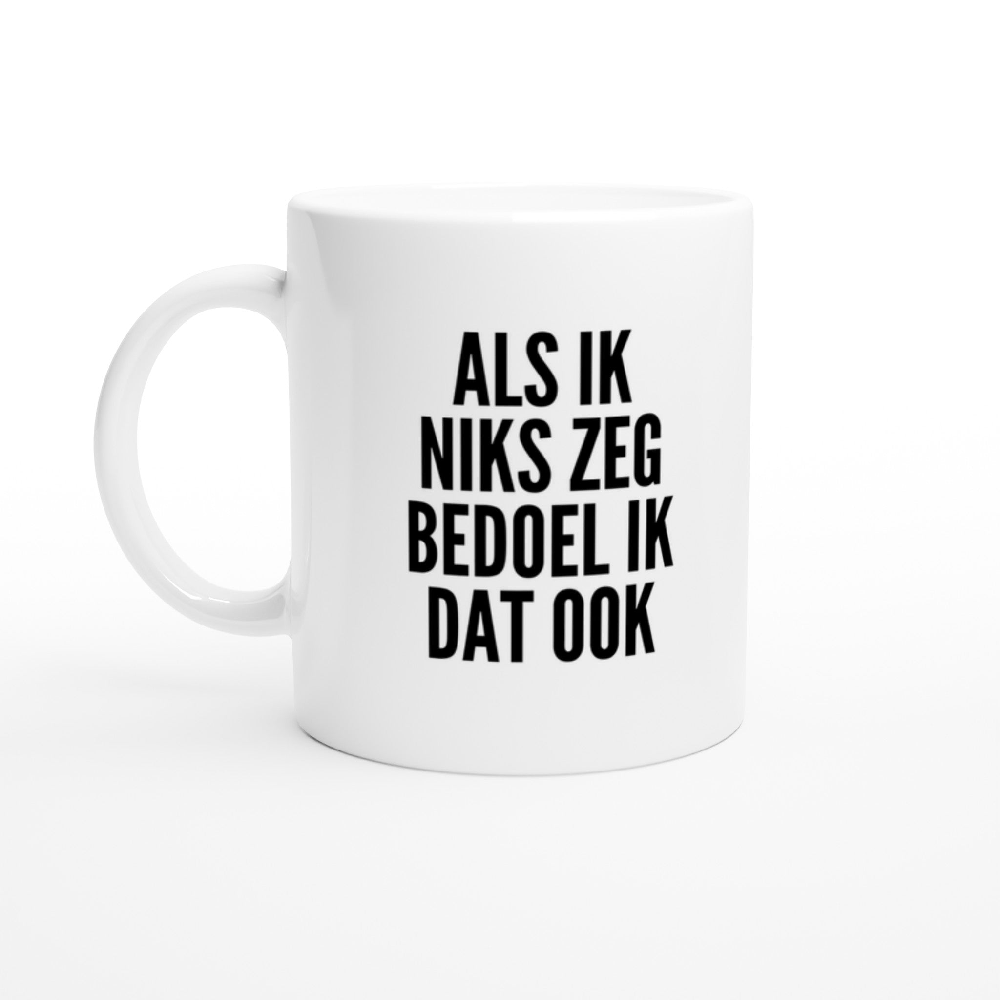 Mok voor koffie/thee - grof gebekt - als ik niks zeg bedoel ik dat ook - LaLaLou