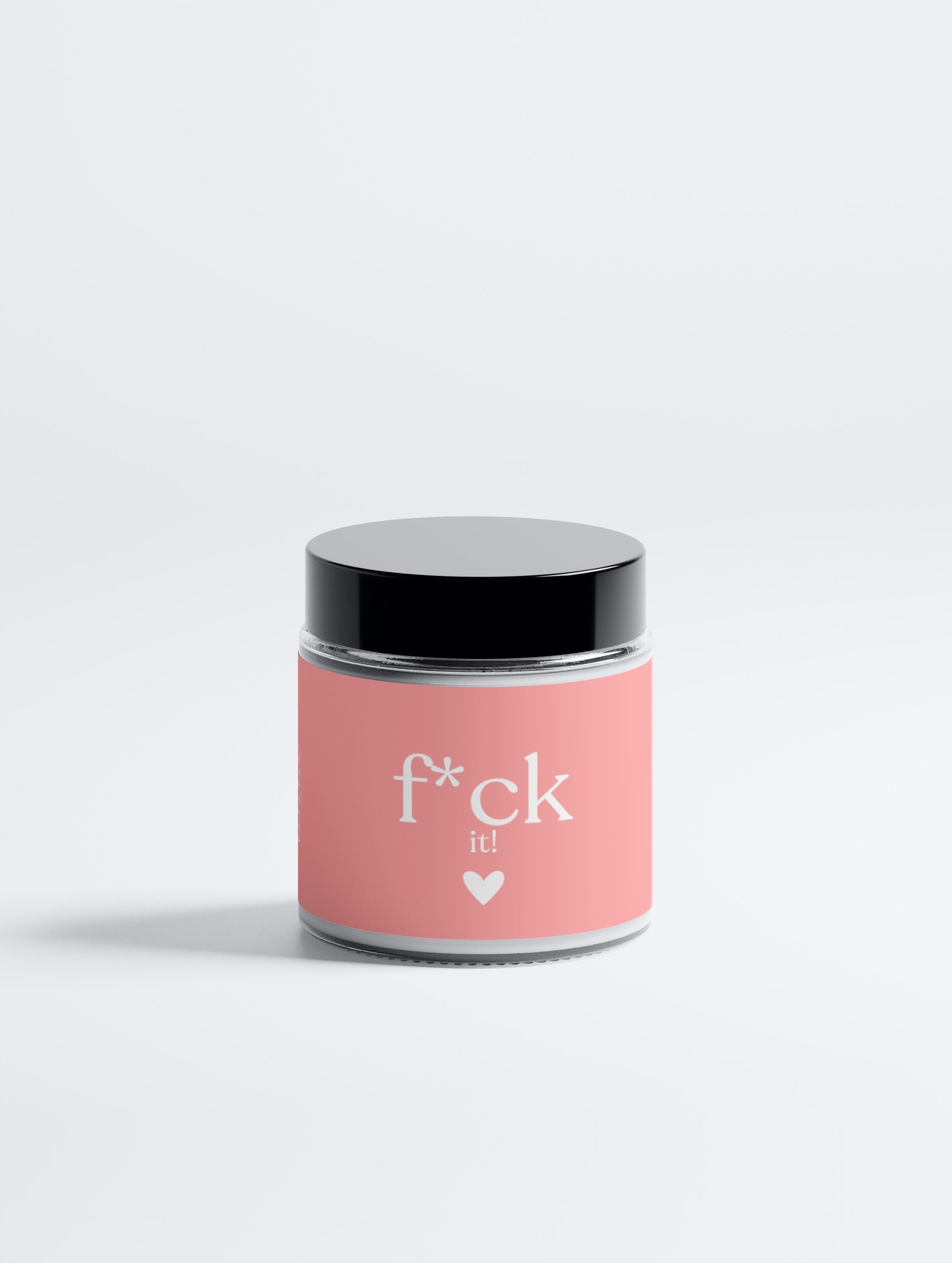 Kaars in natuurlijke sojawas - F*ck it!