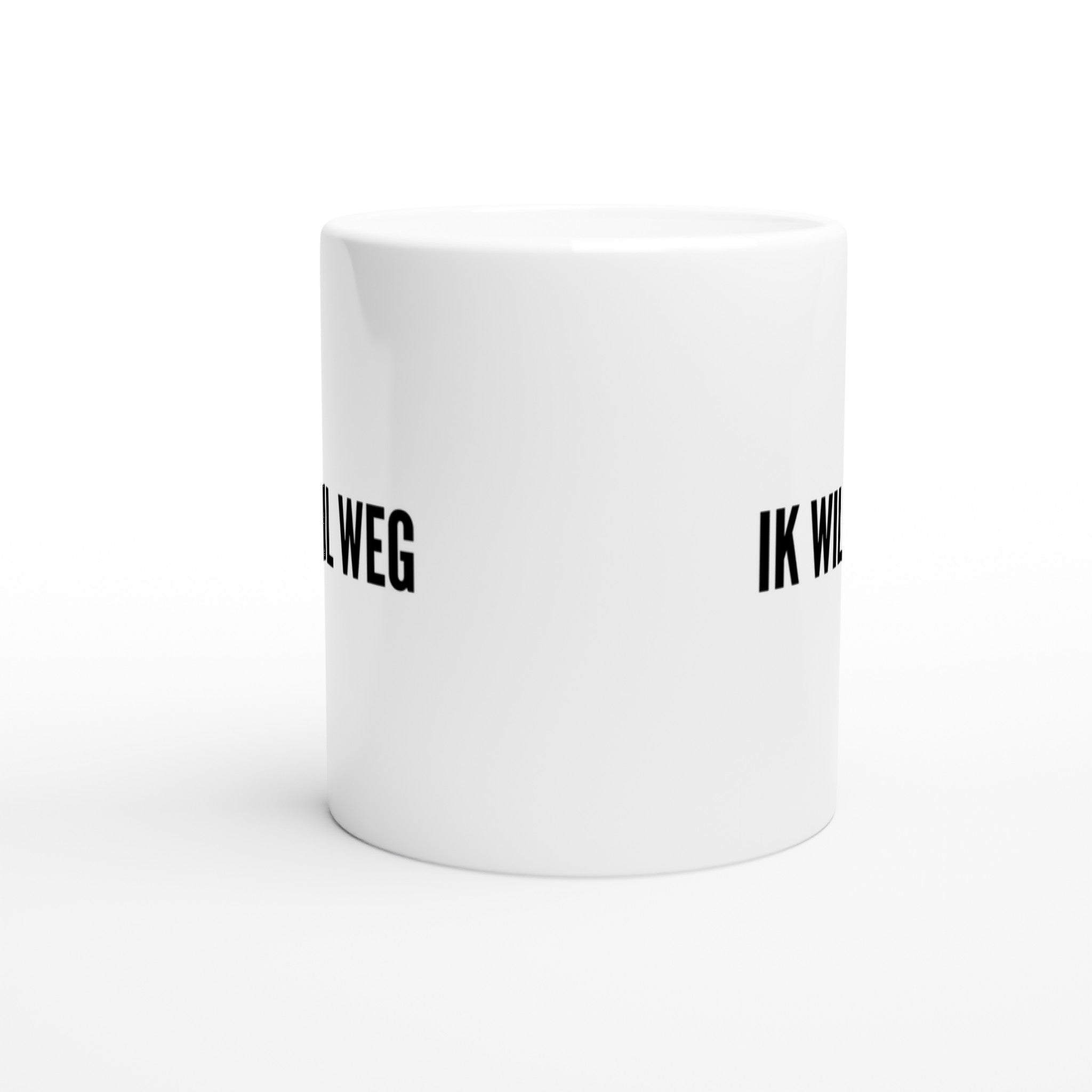 Mok voor koffie/thee - grof gebekt - ik wil weg - LaLaLou