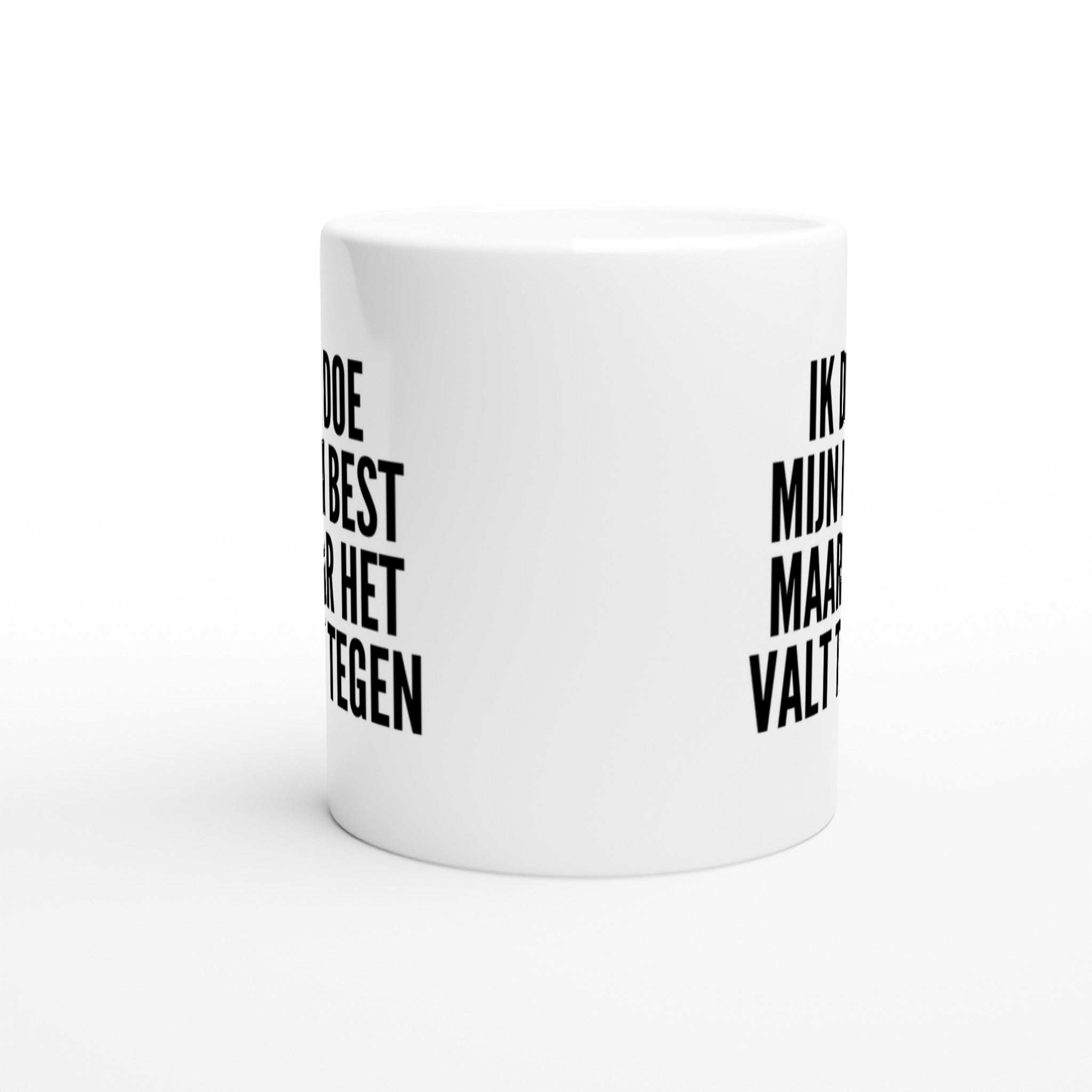 Mok voor koffie/thee - grof gebekt - ik doe mijn best maar het valt tegen - LaLaLou