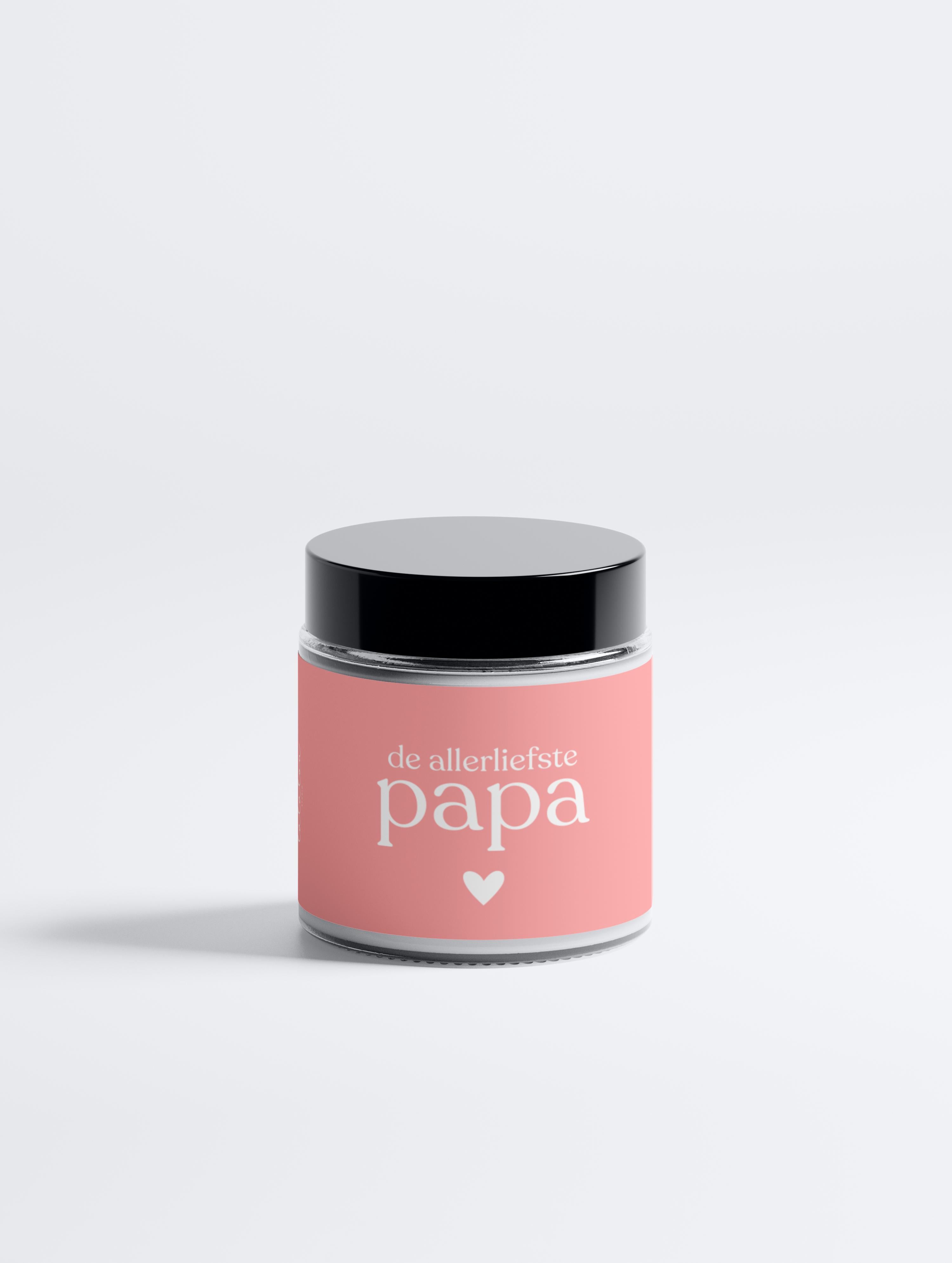 Kaars in natuurlijke sojawas - De allerliefste papa