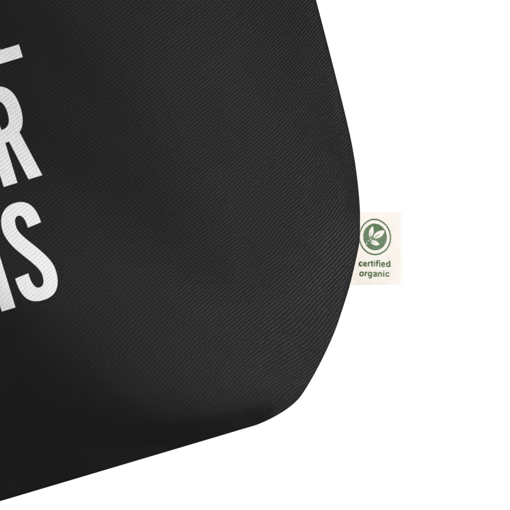 Grote tote bag (NL - organic black edition) - Ik wil naar huis - LaLaLou