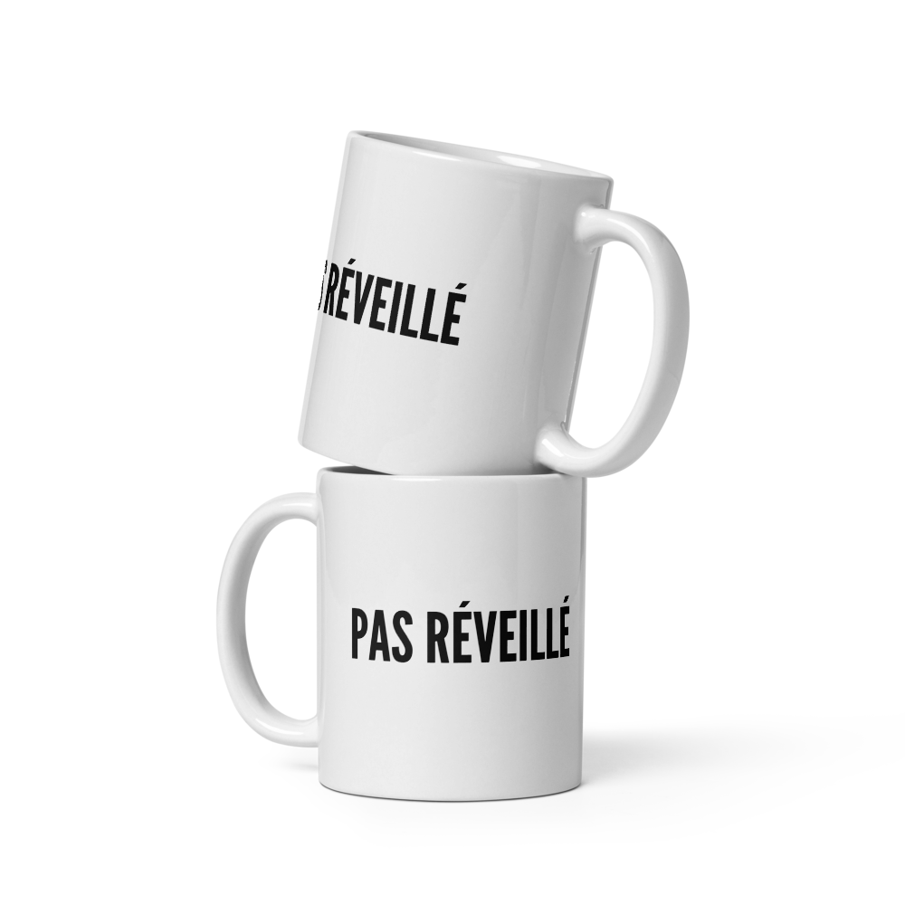Mok voor koffie/thee - Mug à message - Pas réveillé